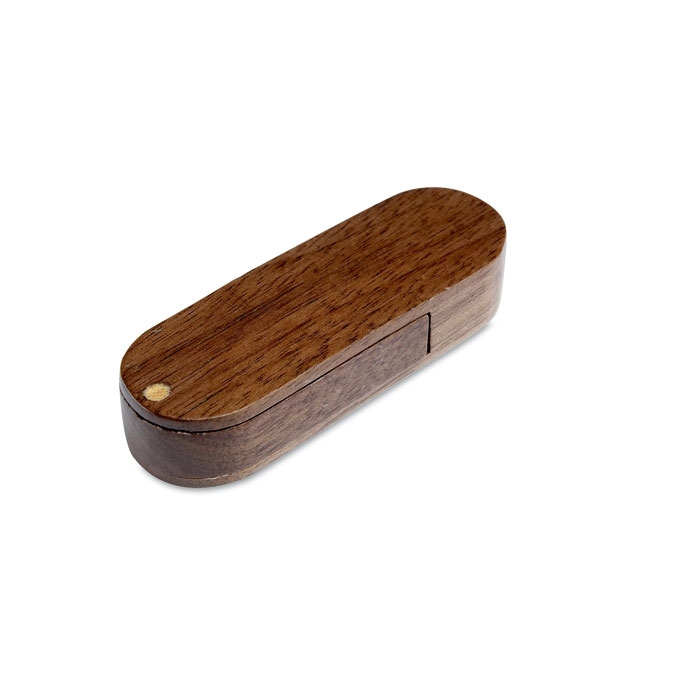 Houten uitklapbare USB stick