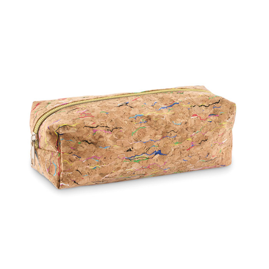 Etui van gekleurd kurk