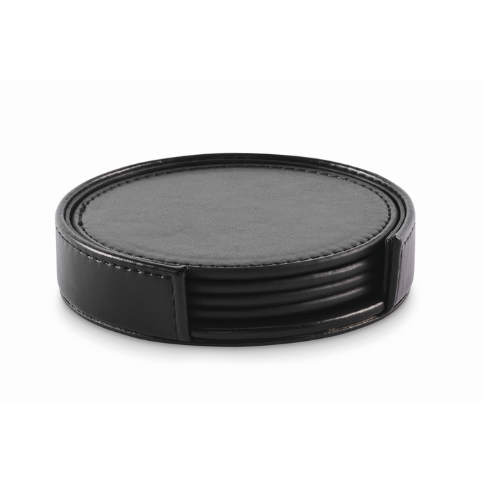 Set van 4 PU onderzetters