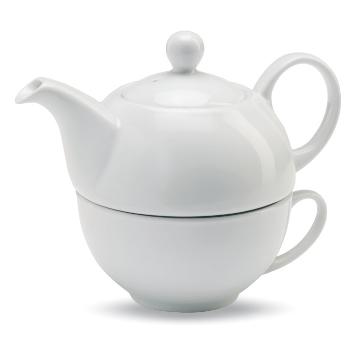 Theepot met kopje
