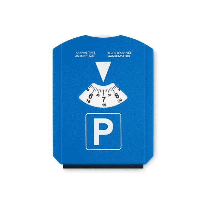 Parkeerkaart met ijskrabber