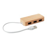 USB hub bamboe 3 poorten