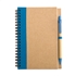 Notitieblok en balpen - blauw