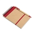 A6 notitieblok en balpen - rood