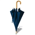 Paraplu met houten handvat - blauw