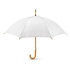 Paraplu met houten handvat - wit
