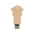 USB van papier in de vorm van een huisje. Levertijd: vanaf 14 werkdagen. - beige