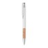 Pen van aluminium en kurk - wit