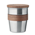 Enkelwandige beker 350ml - mat zilver