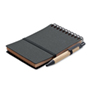 B7 Gerecycled notitieboek met balp - donker grijs