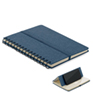 A5 notitieboekje met telefoonho - blauw