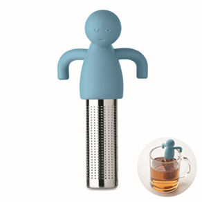 Grappige thee-infuser - hemelsblauw