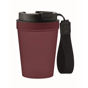 Enkelwandige beker 300ml - bordeaux