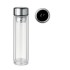 Glazen fles thermometer 390ml - transparant