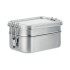RVS lunchbox - mat zilver