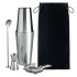 Cocktail set - glanzend zilver