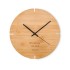 Ronde bamboe wandklok - hout