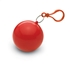 Poncho in kunststof bal - rood