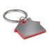 Huisvormige sleutelhanger - rood