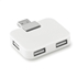 USB hub 4 poorten - wit