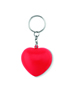 Sleutelhanger met PU hart - rood