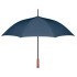 Paraplu met houten handvat - blauw