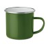 Metalen mok  emaille coating - groen
