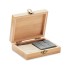 Whiskey set in bamboe box - hout