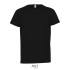 SPORTY kinder t-shirt 140g - Zwart