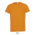 SPORTY kinder t-shirt 140g - neon oranje