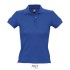 PEOPLE dames polo 210g - Koningsblauw