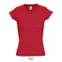 MOON dames t-shirt 150g - Rood