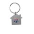 Metalen sleutelhanger huis