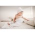 Katoenen babyhanddoek met kap