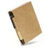 Notitieblok en gerecyclede pen