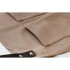 Canvasschort met leren details