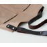 Canvasschort met leren details