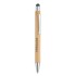 Bamboe stylus balpen